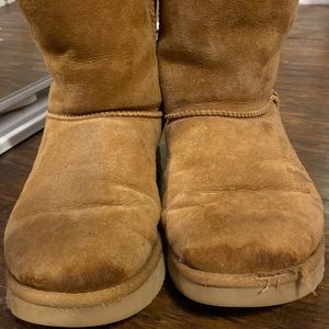 Brown Medium Rise Ugg Bailey Bow Boots